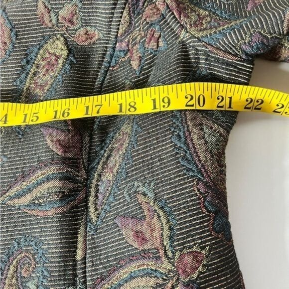 Christopher & Banks Multicolor Paisley Pattern Woven Jacket Womens Size Large - Picture 10 of 10